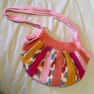 Crocheted hobo purse
